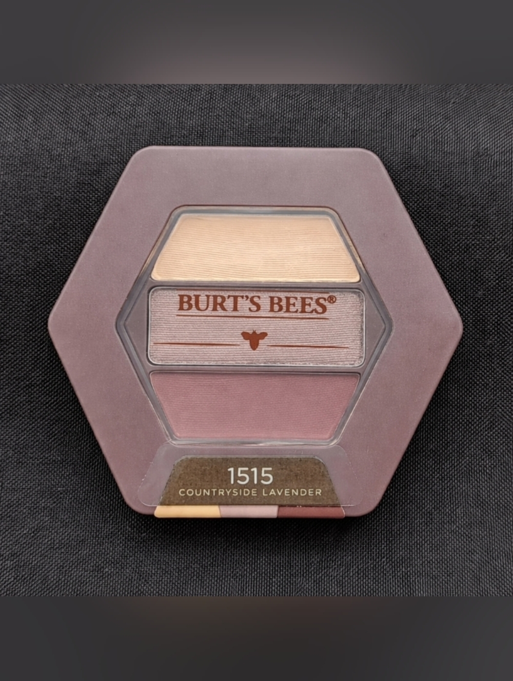 🍒 Burt’s Bees Eyeshadow Trio 1515 Countryside Lavender ✨Natural 3 Shades 💗